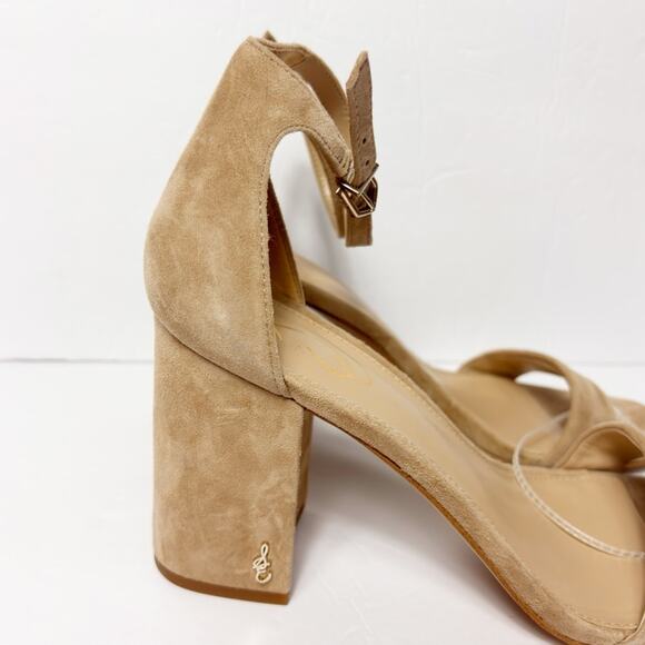 SAM EDELMAN DANIELLA BLOCK HEEL BEIGE WOMEN SANDALS SIZE 10 BRAND NEW - Picture 4 of 8